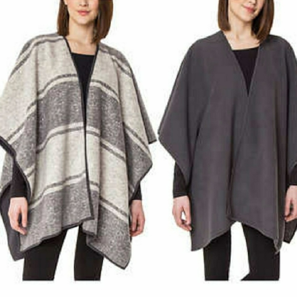 Reversible Puncho Wrap Ike Behar